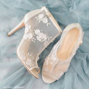 Bella Belle - BELLE BY JOY PROCTOR - Wedding Booties Flower Embroidered Boots